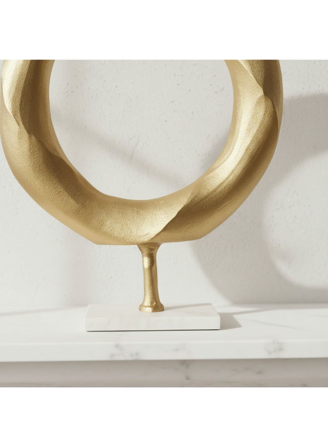 Home Box Gold Aluminium Round Table Accent for Home Decor - Image 2